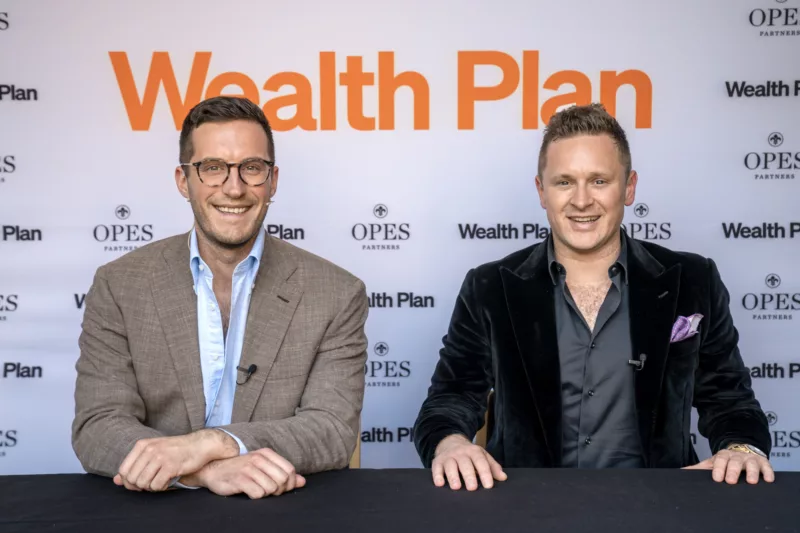 Wealth Plan book launch Ed and Andrew